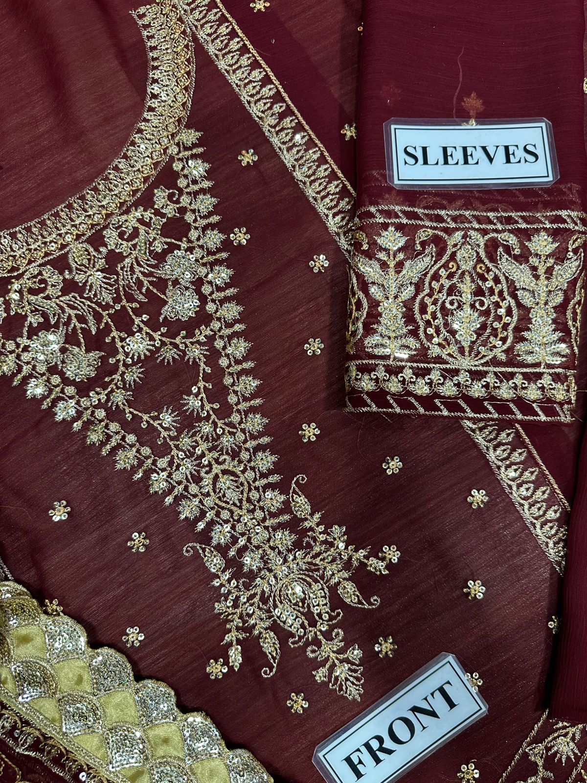BRAND:ASIM JOFA wedding embroidered 2026 chiffon embroidered