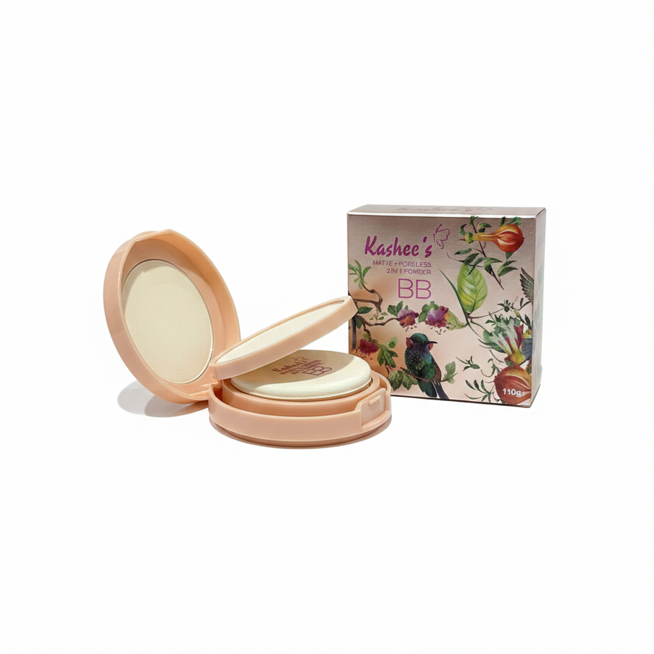 Kashees 2 In 1 Face Powder 110g – Dual Coverage Foundation & Setting Powder