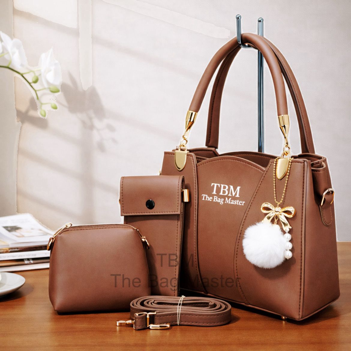 TBM The Bag Master 3 Piece Handbag Set Providing Stylish