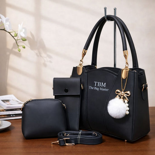TBM The Bag Master 3 Piece Handbag Set Providing Stylish