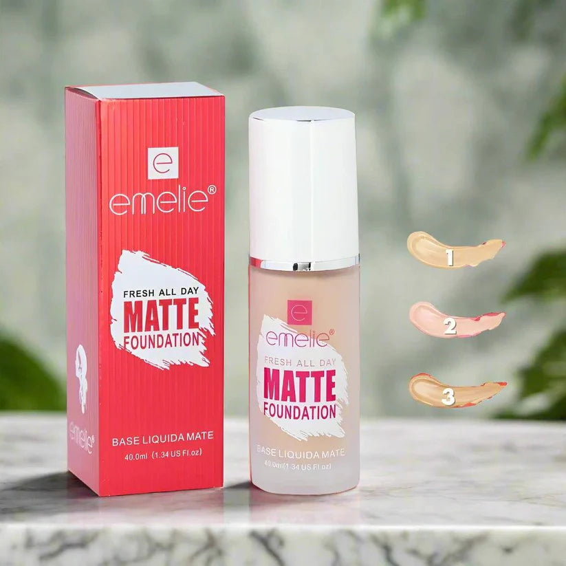 Emelie Liquid Matte Foundation 40ml - 1