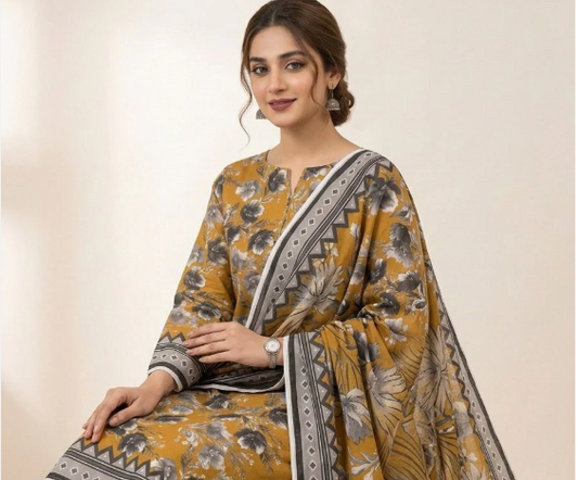 GUL AHMAD 3 piece Print Vol