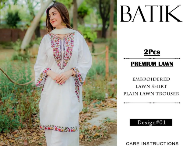 ALLHAMDULILLAH SUMMER COLLECTION  Front Full Heavy Embroidered with thread