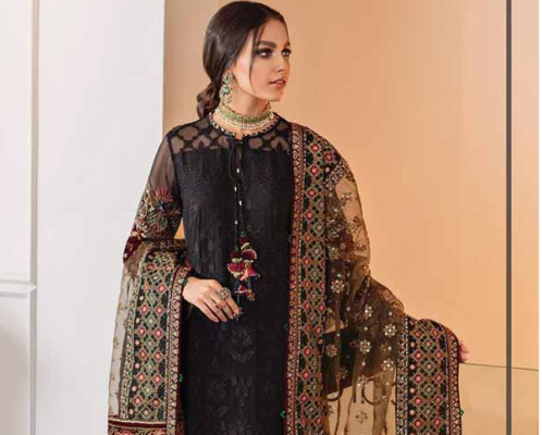 Repeat  on high demand  * Front Complete Thread Embroidered With Finnest Finishing On ORGANZA