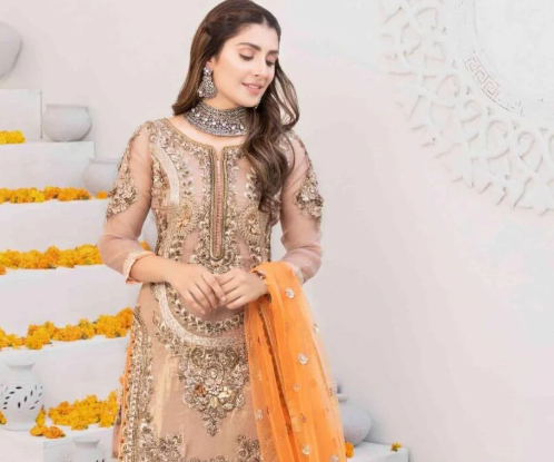 BRAND KHUDA BUKSH WEAR BY AIZA KHAN D-8013