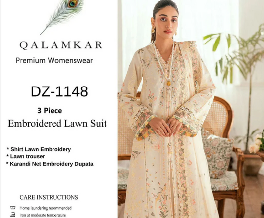 Stuff: Best Quality Pure Airjet lawn 90/70   Front Full Heavy Embroidered with thread