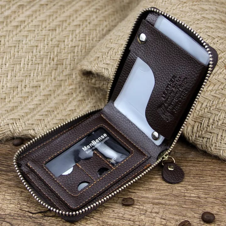 Menbense Brand Mens Wallet Pu Genuine Leather Purse Male