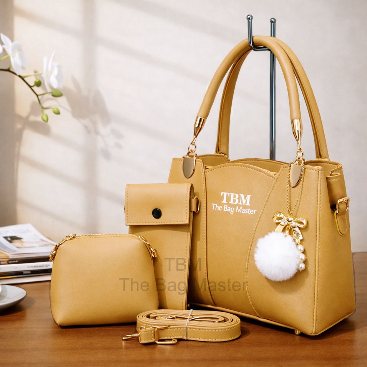 TBM The Bag Master 3 Piece Handbag Set Providing Stylish