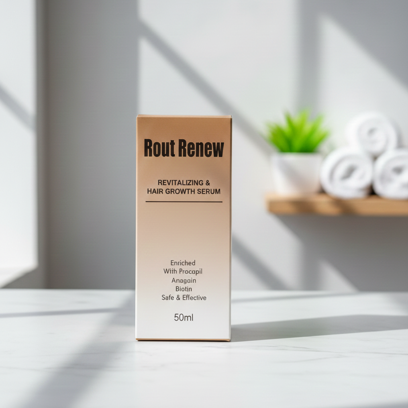 Rout Renew Revitalizing And Hair Growth Serum Nourishes - 50mlScalp Strengthens Roots Promotes Growth Smooth Texture Provide