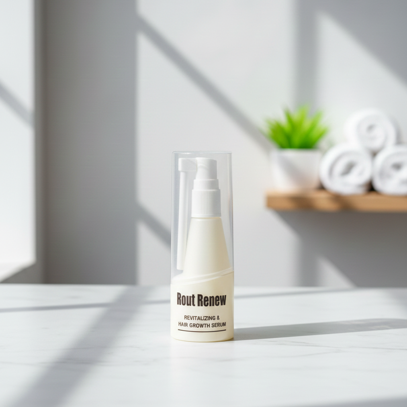 Rout Renew Revitalizing And Hair Growth Serum Nourishes - 50mlScalp Strengthens Roots Promotes Growth Smooth Texture Provide