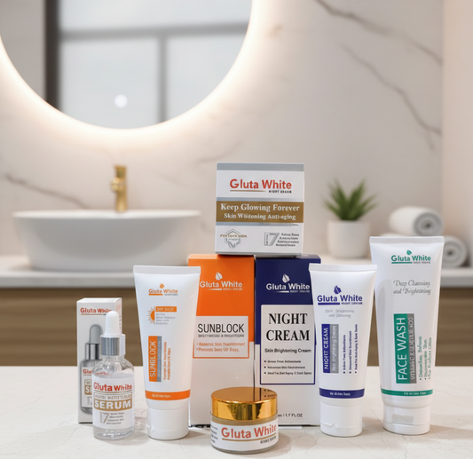 5‑in‑1 Gluta White Skincare Set | Face Cream
