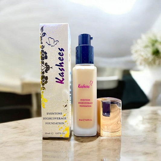 Kashee’s 24 Hrs High Coverage Foundation 20ml | Long Lasting Matte Finish | Lightweight Full Coverage Liquid Foundation For Flawless Skin (Shade 1)