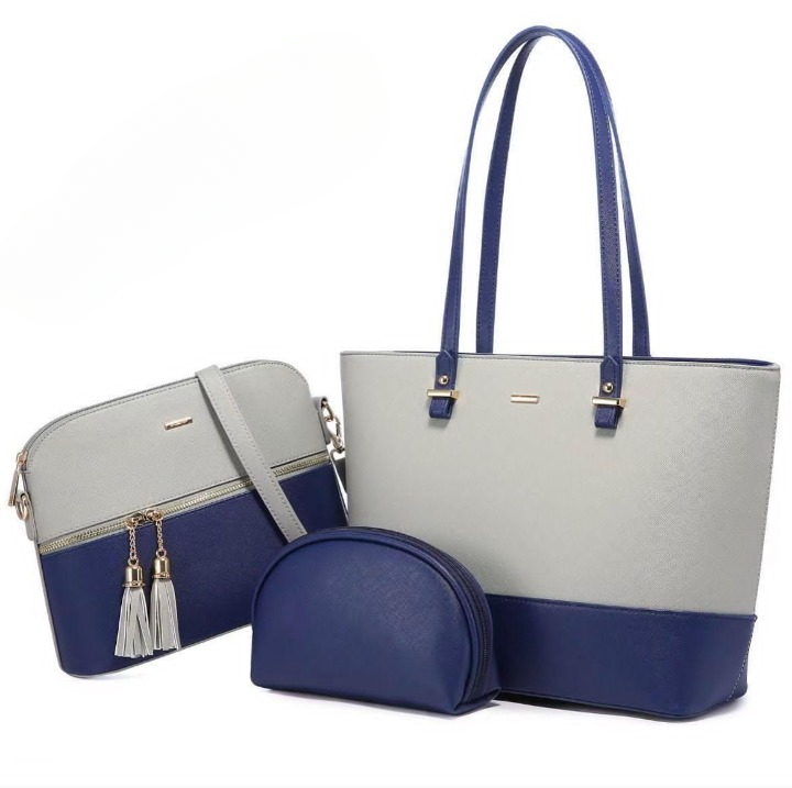 3 Piece Tote Handbag Elegant Design Premium