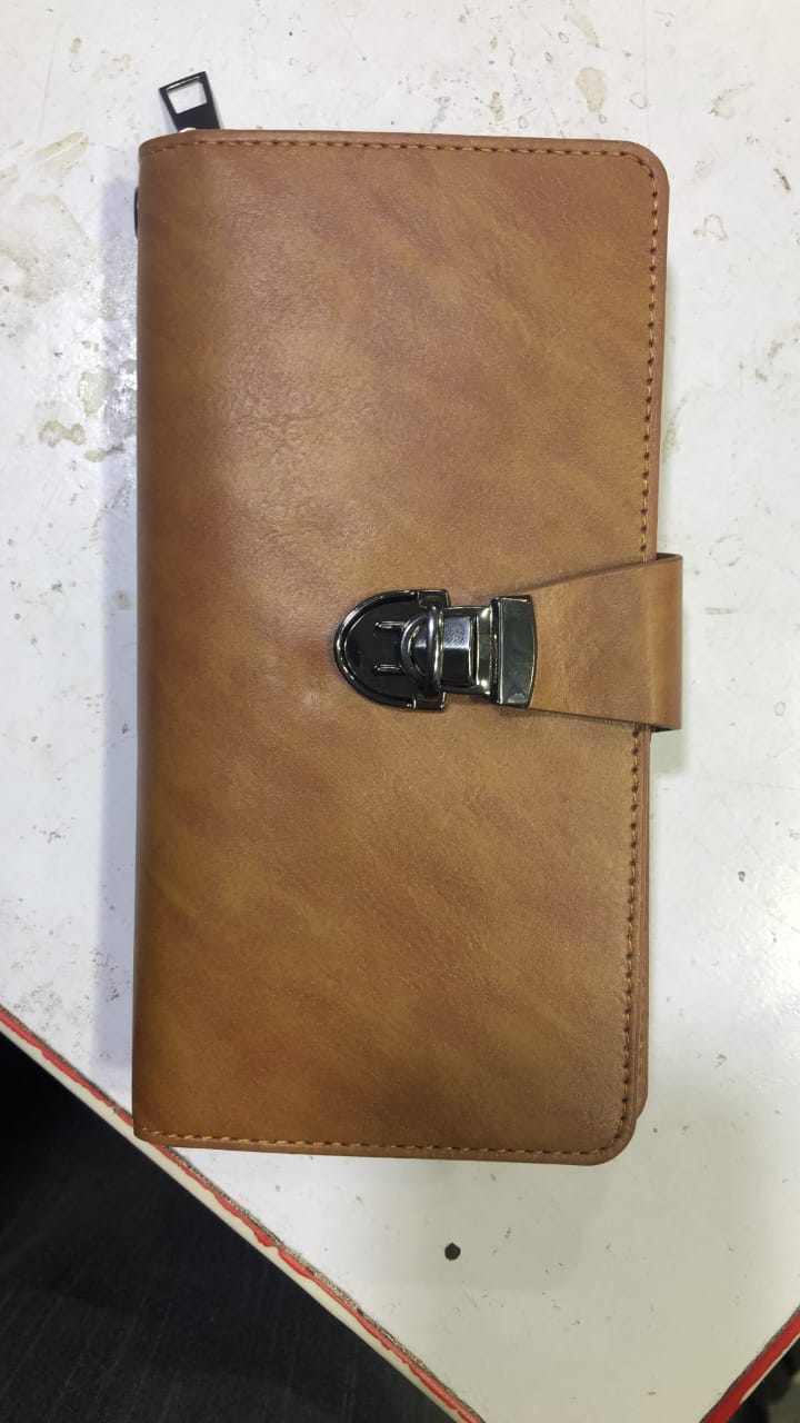 Premium Black Leather Travel Organizer Wallet