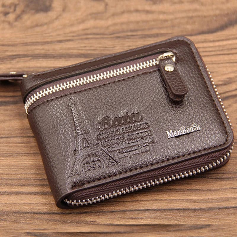 Menbense Brand Mens Wallet Pu Genuine Leather Purse Male