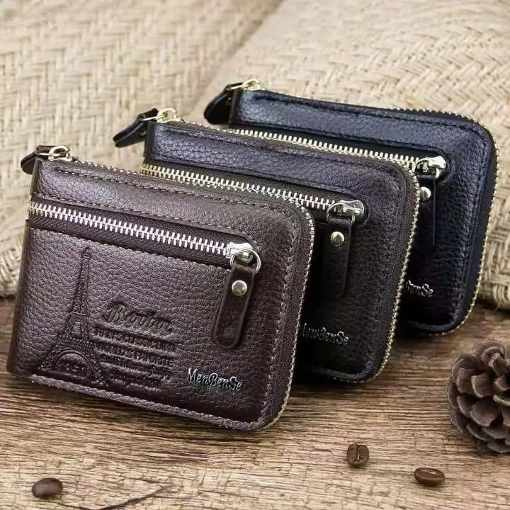 Menbense Brand Mens Wallet Pu Genuine Leather Purse Male
