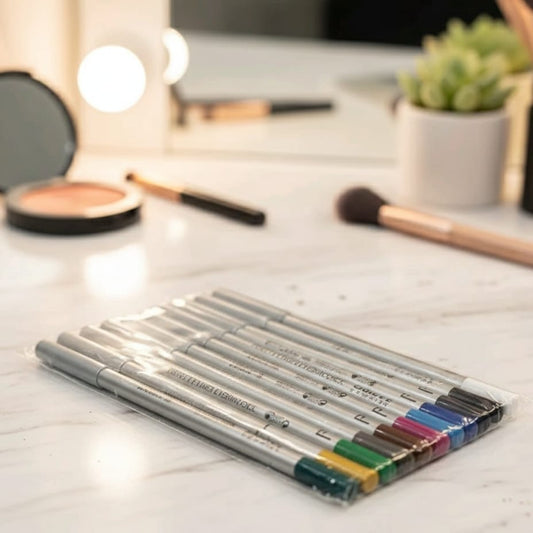 12 Pcs Multicolor Eyeshadow & Eyeliner Pencils Set – Creamy Smooth Makeup Pencils