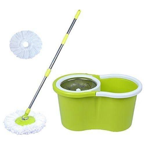 360 Rotating Cleaning Mop Interchangeable Mop Floor Compact Twisted Mop Accessories Household Mop Tool (Big Size)random color