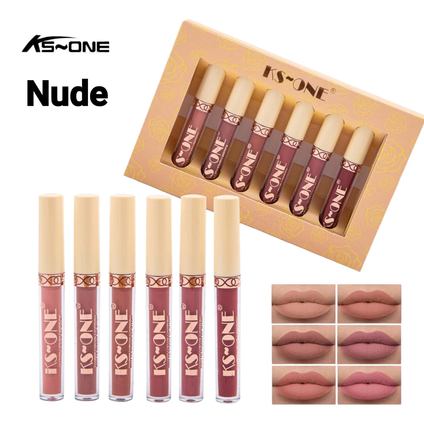 Set Of 6 Matte Liquid Lipstick, Long Lasting Matte Lipstick, Waterproof Matte Gloss Lipstick Set - A set