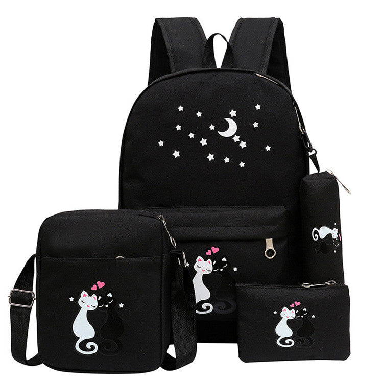 4-Piece School Bag Set
