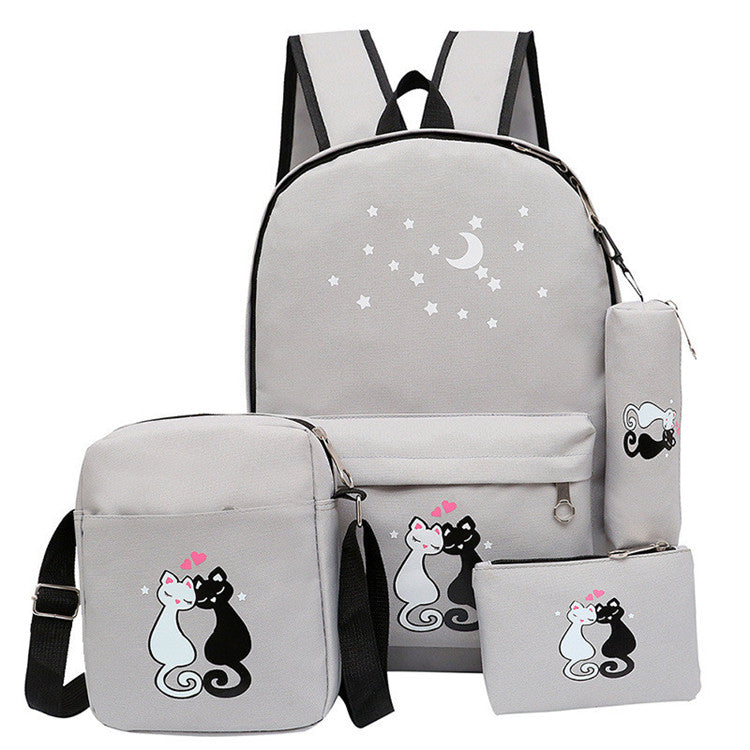 4-Piece School Bag Set