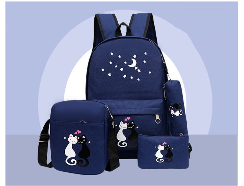 4-Piece School Bag Set