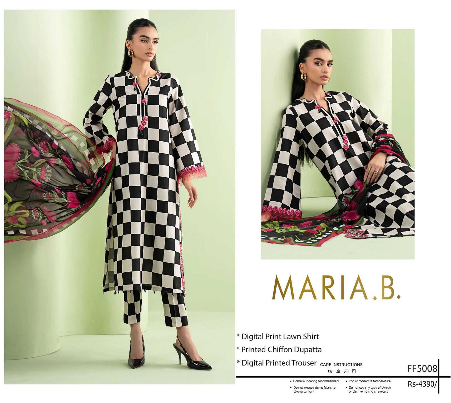 Chiffon Duppata 3pc Lawn Collection( Mix brands)
