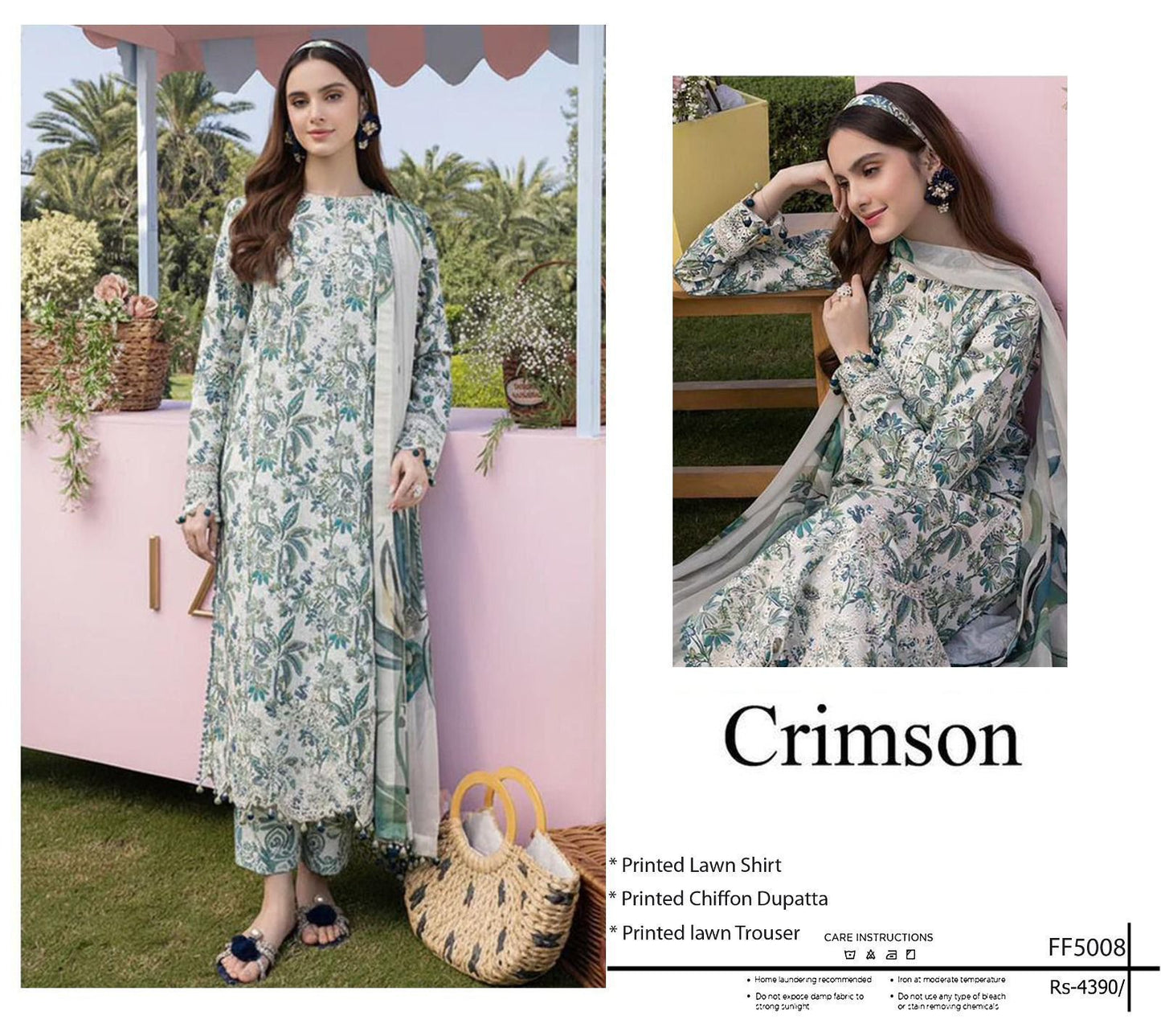 Chiffon Duppata 3pc Lawn Collection( Mix brands)