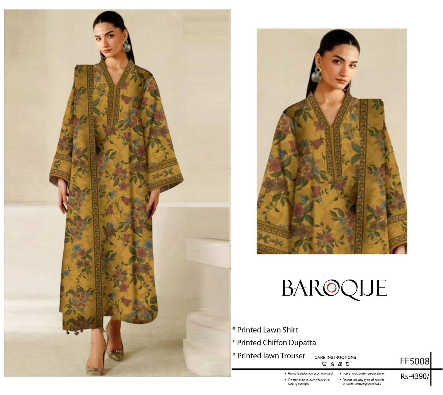 Chiffon Duppata 3pc Lawn Collection( Mix brands)