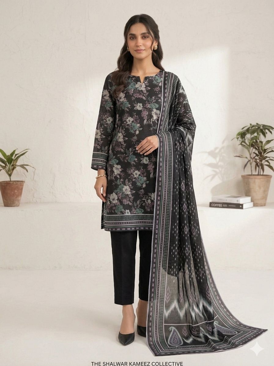 GUL AHMAD 3 piece Print Vol
