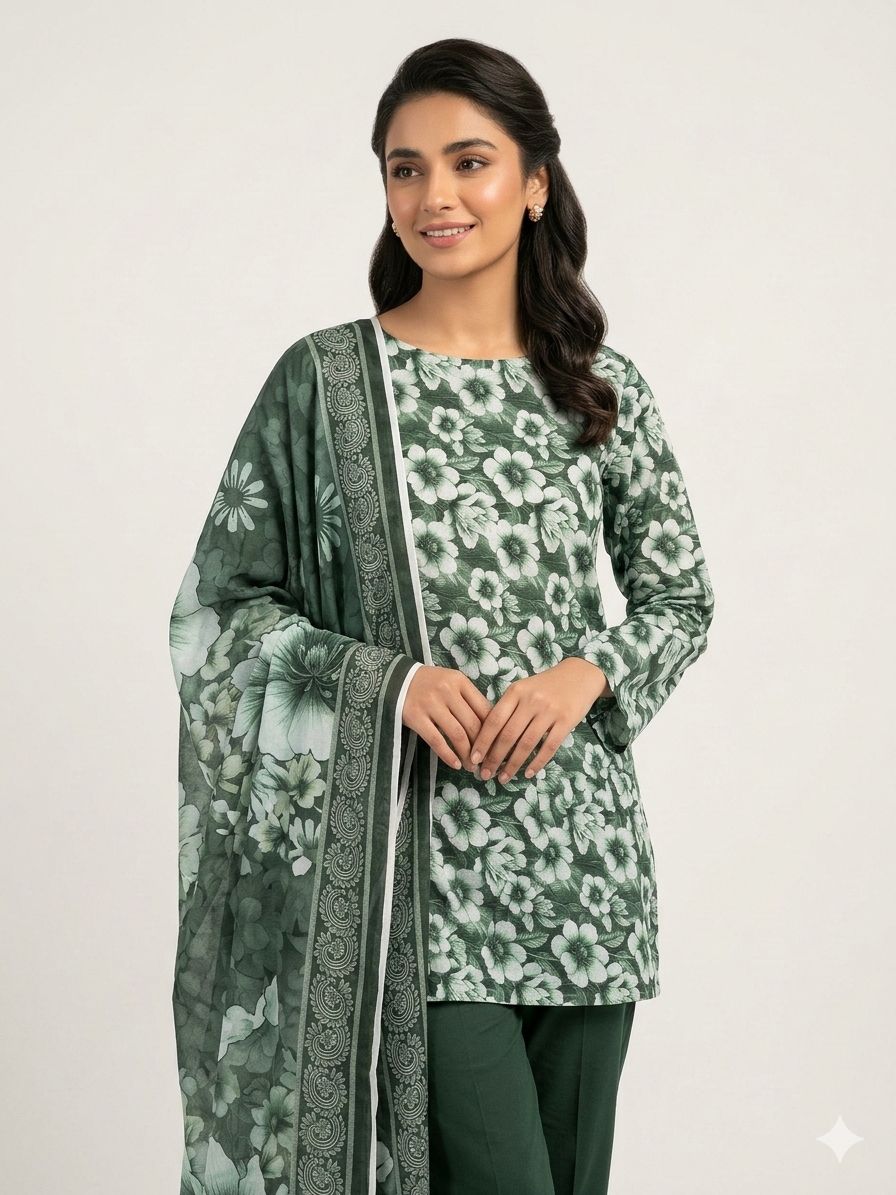 GUL AHMAD 3 piece Print Vol