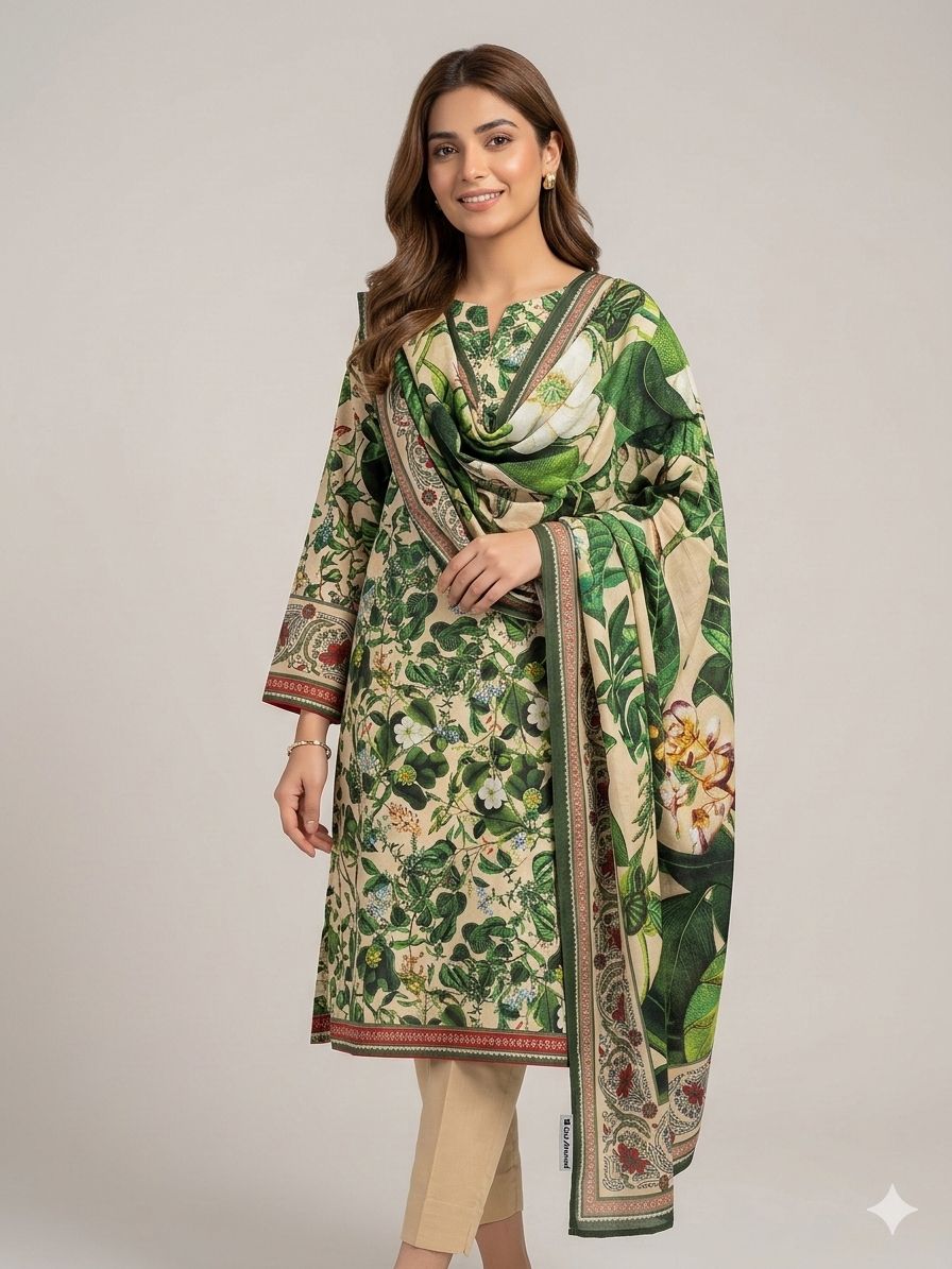 GUL AHMAD 3 piece Print Vol