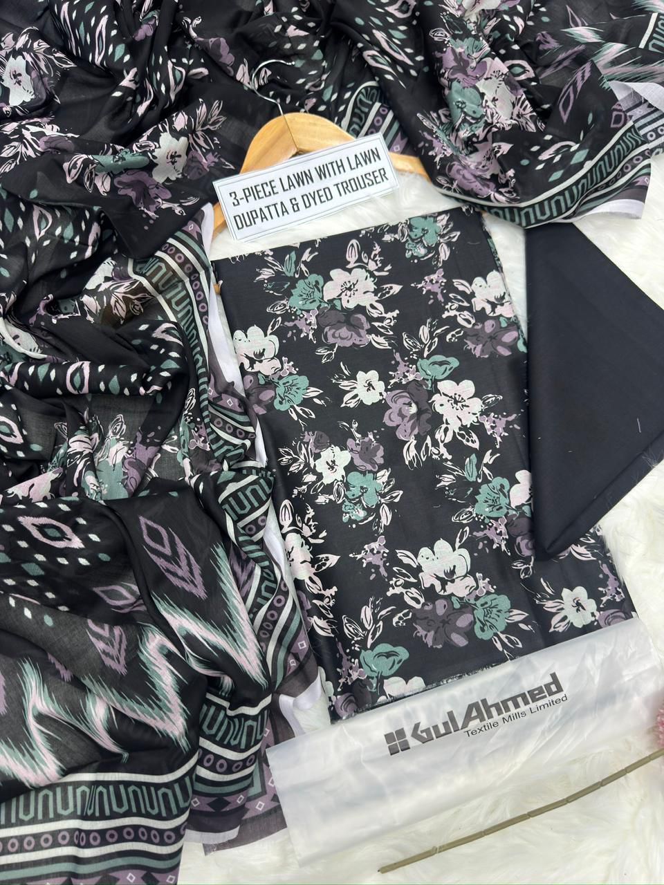 GUL AHMAD 3 piece Print Vol