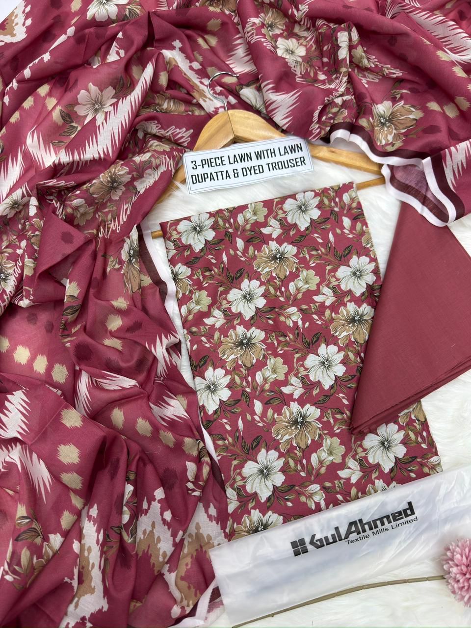 GUL AHMAD 3 piece Print Vol