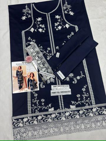 Maryam & Maria : LAWN Shirt Front &nbsp;HEAVY &nbsp;Embroidery