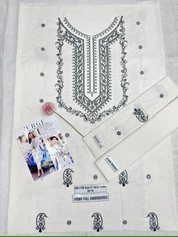 LAWN Shirt Front HEAVY Embroidery