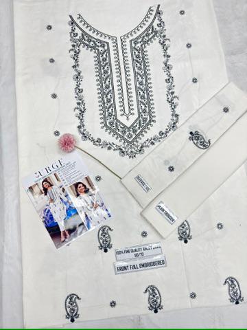 LAWN Shirt Front HEAVY Embroidery