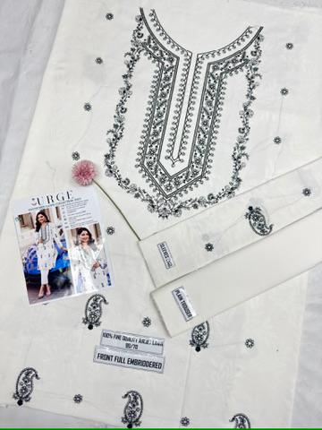 LAWN Shirt Front HEAVY Embroidery