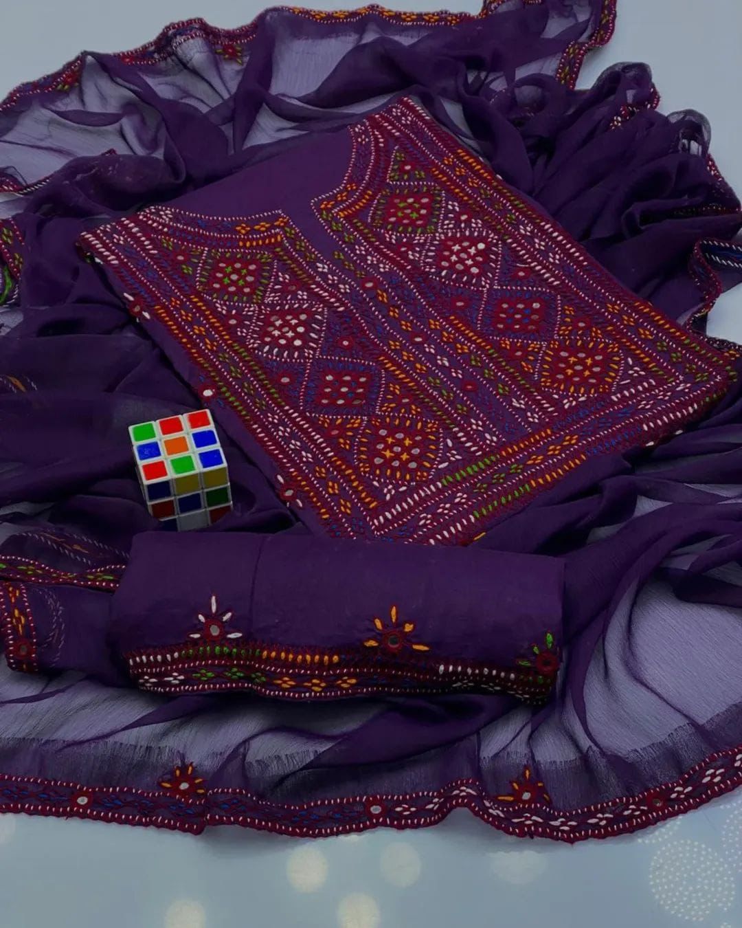 Celebrate this Eid with premium Handcrafted Balochi Collection featuring mirror work and hand embroidery work