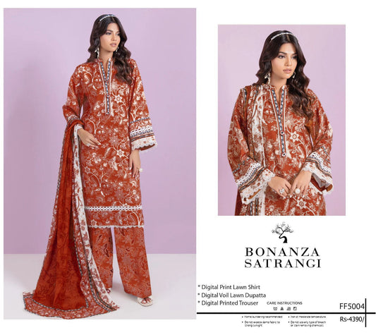 BONANZA SATRANGI 3 piece Print Vol