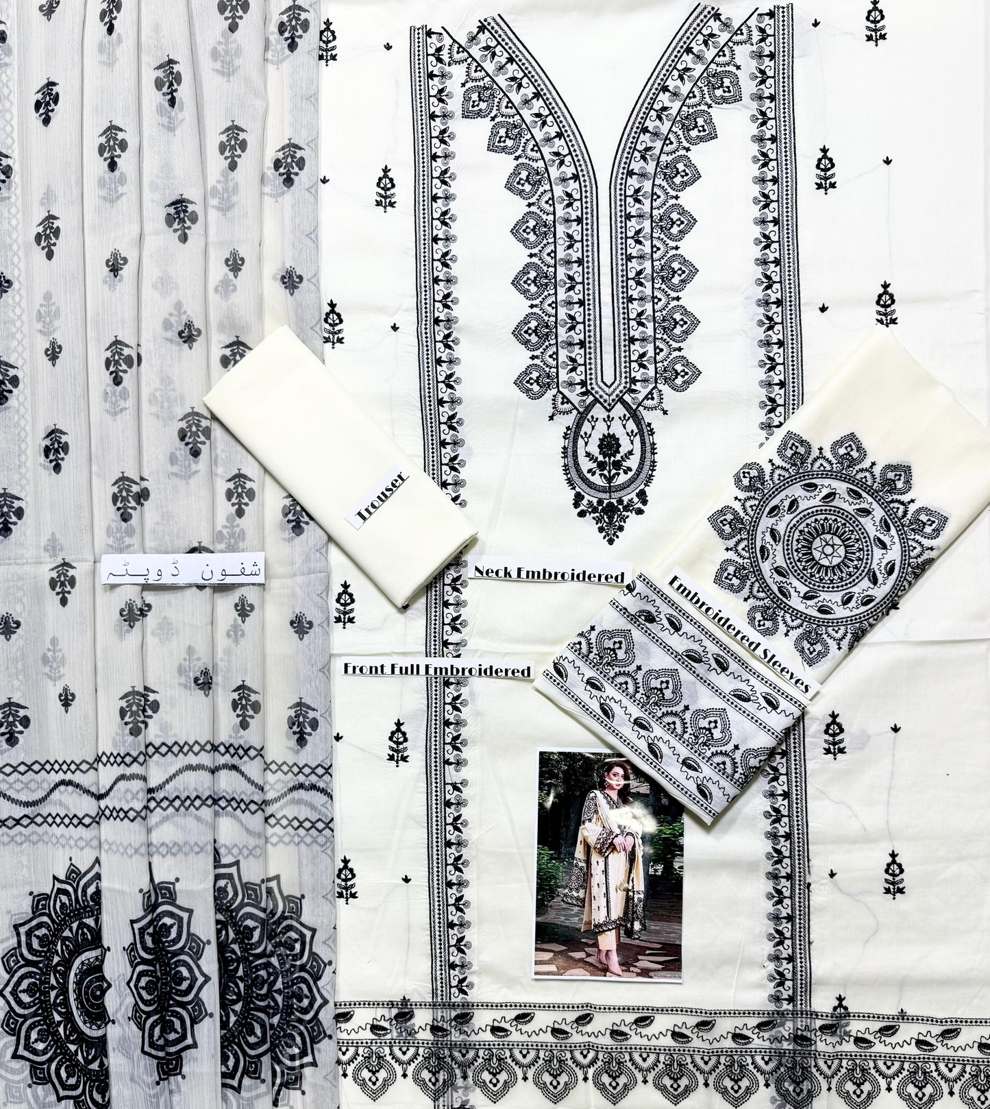 BRAND ANEELA,S” : FRONT FULL EMBROIDERED LAWN