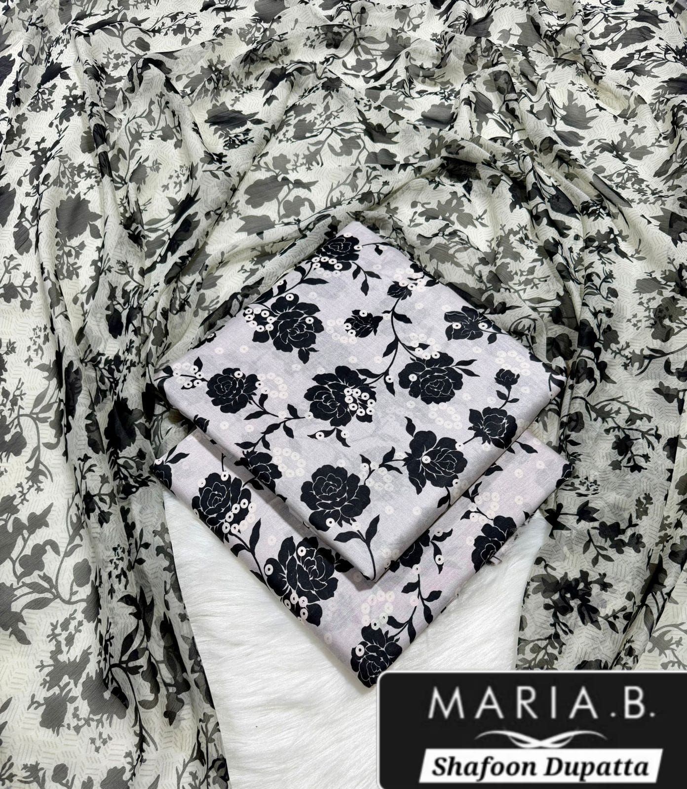 MARIA.B with Shafoon Duppata 3pc Lawn Collection