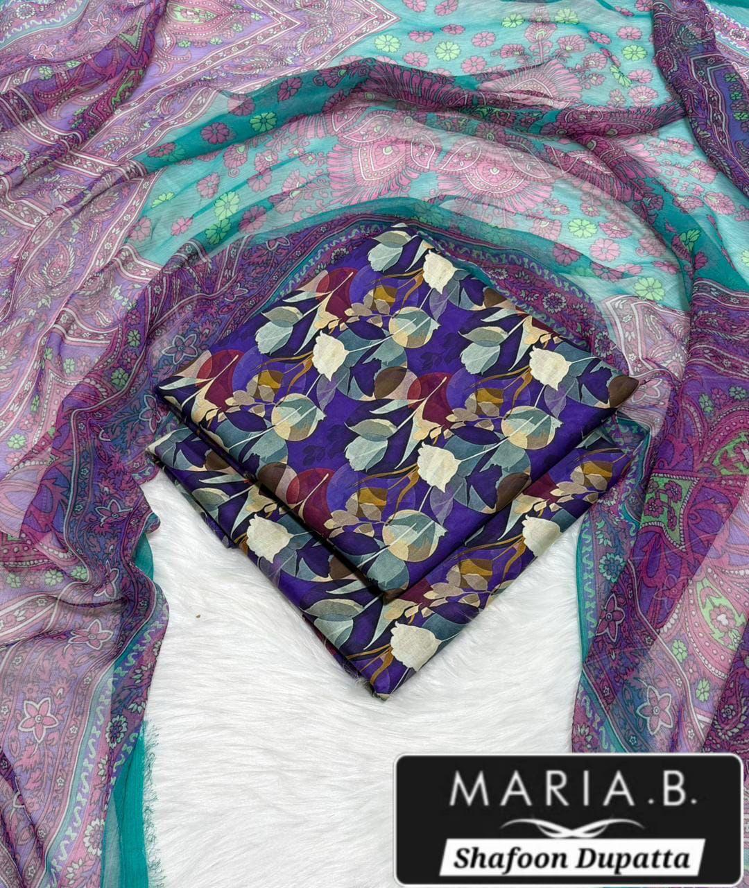 MARIA.B with Shafoon Duppata 3pc Lawn Collection