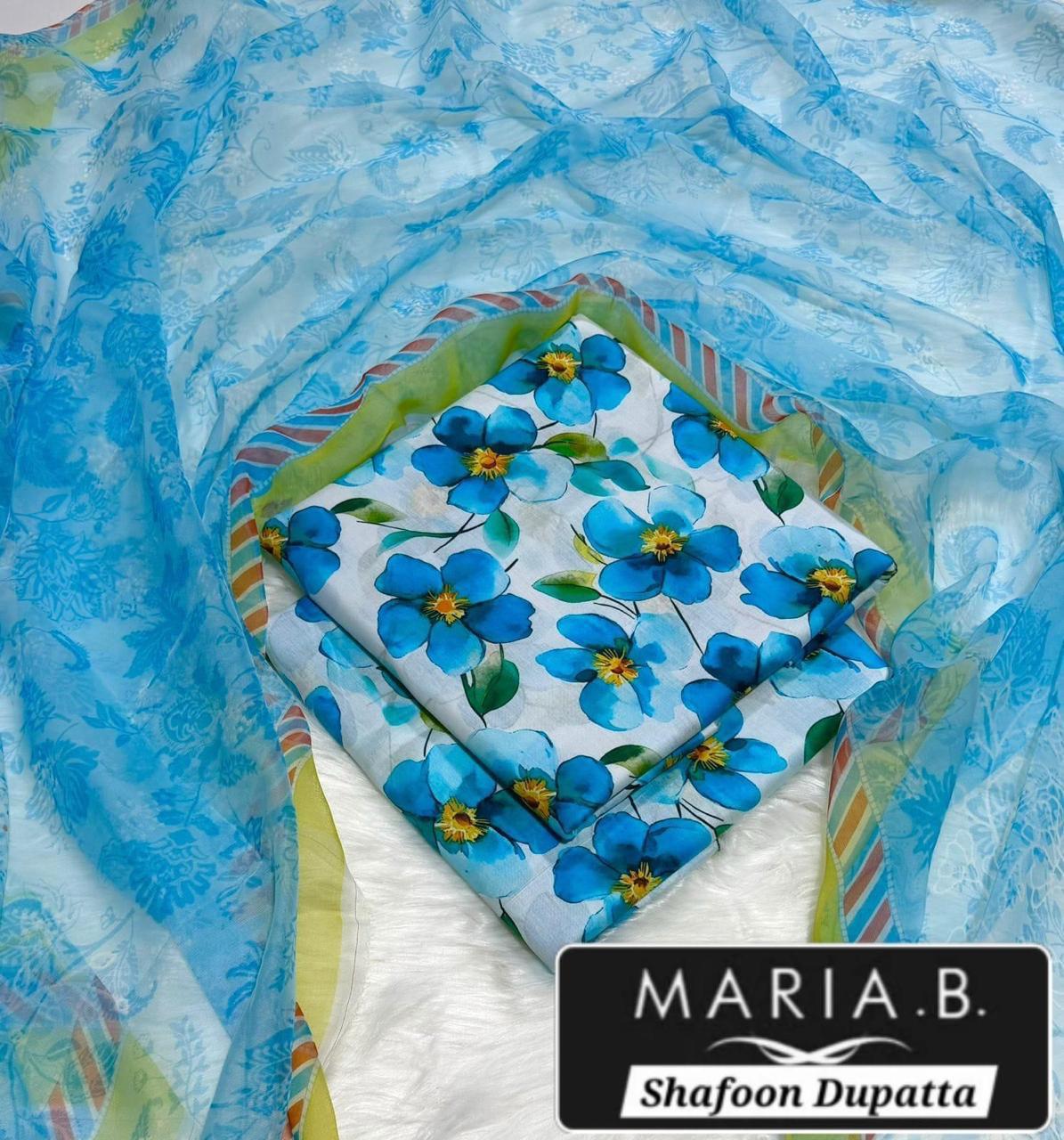 MARIA.B with Shafoon Duppata 3pc Lawn Collection