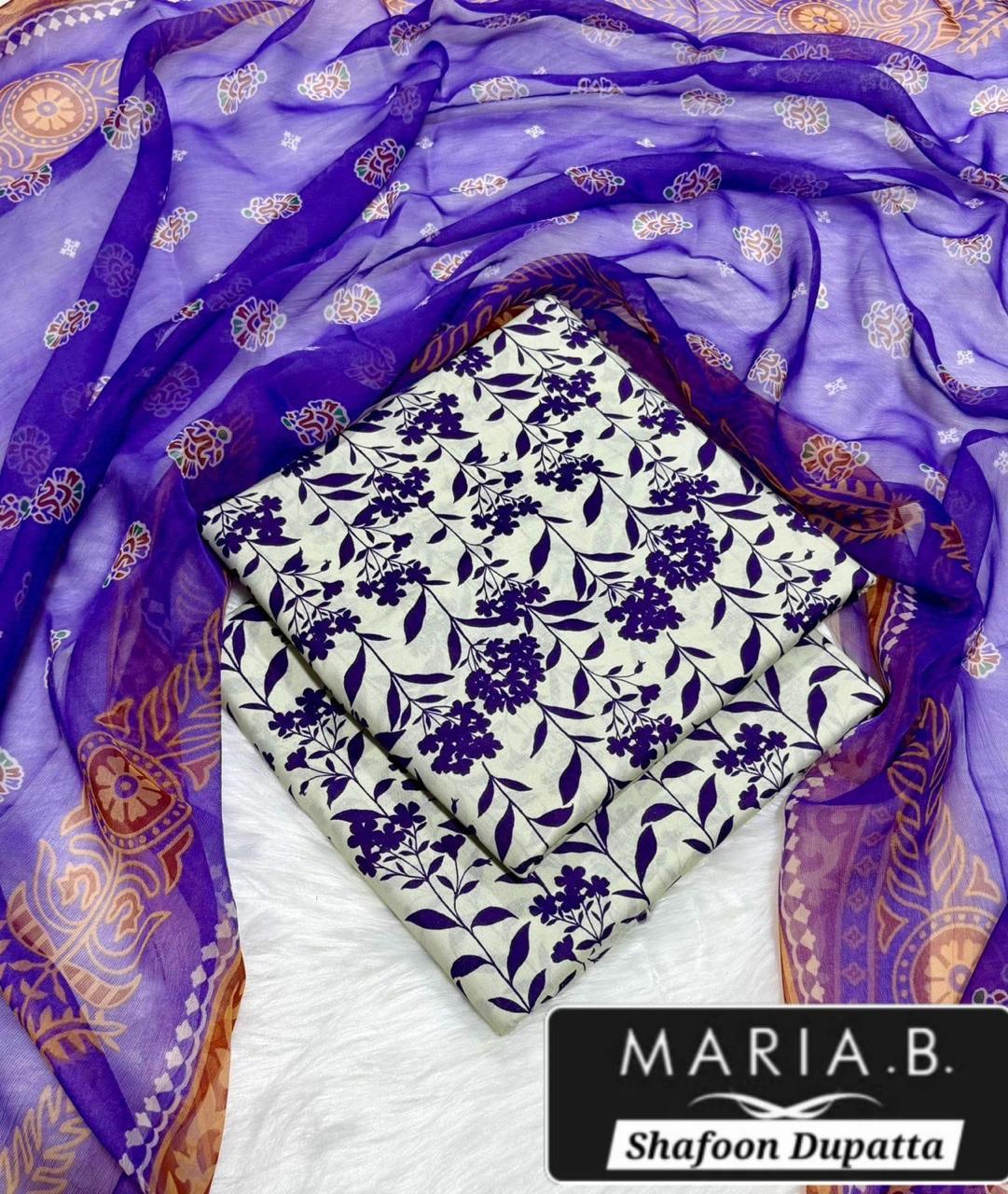 MARIA.B with Shafoon Duppata 3pc Lawn Collection