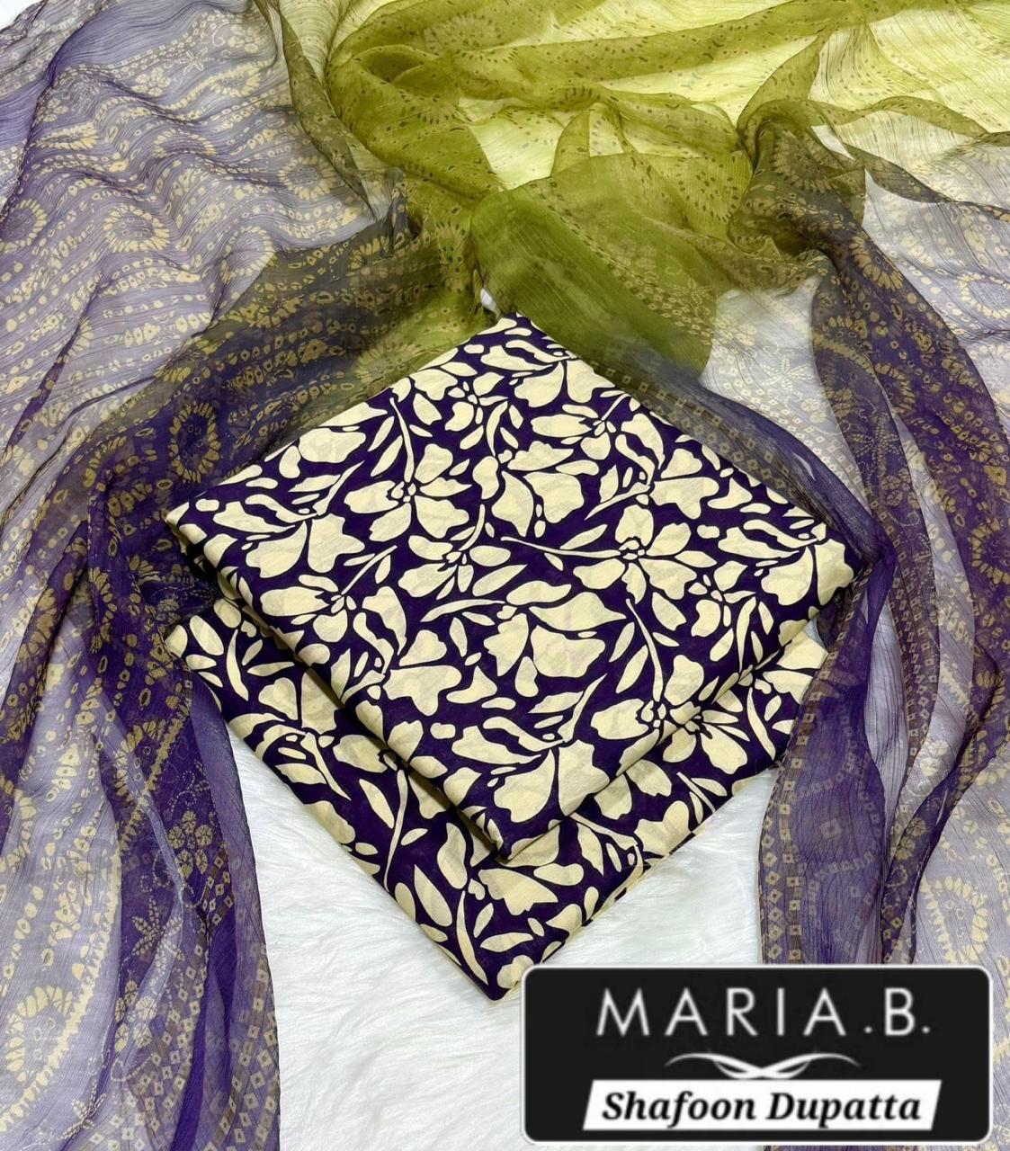 MARIA.B with Shafoon Duppata 3pc Lawn Collection