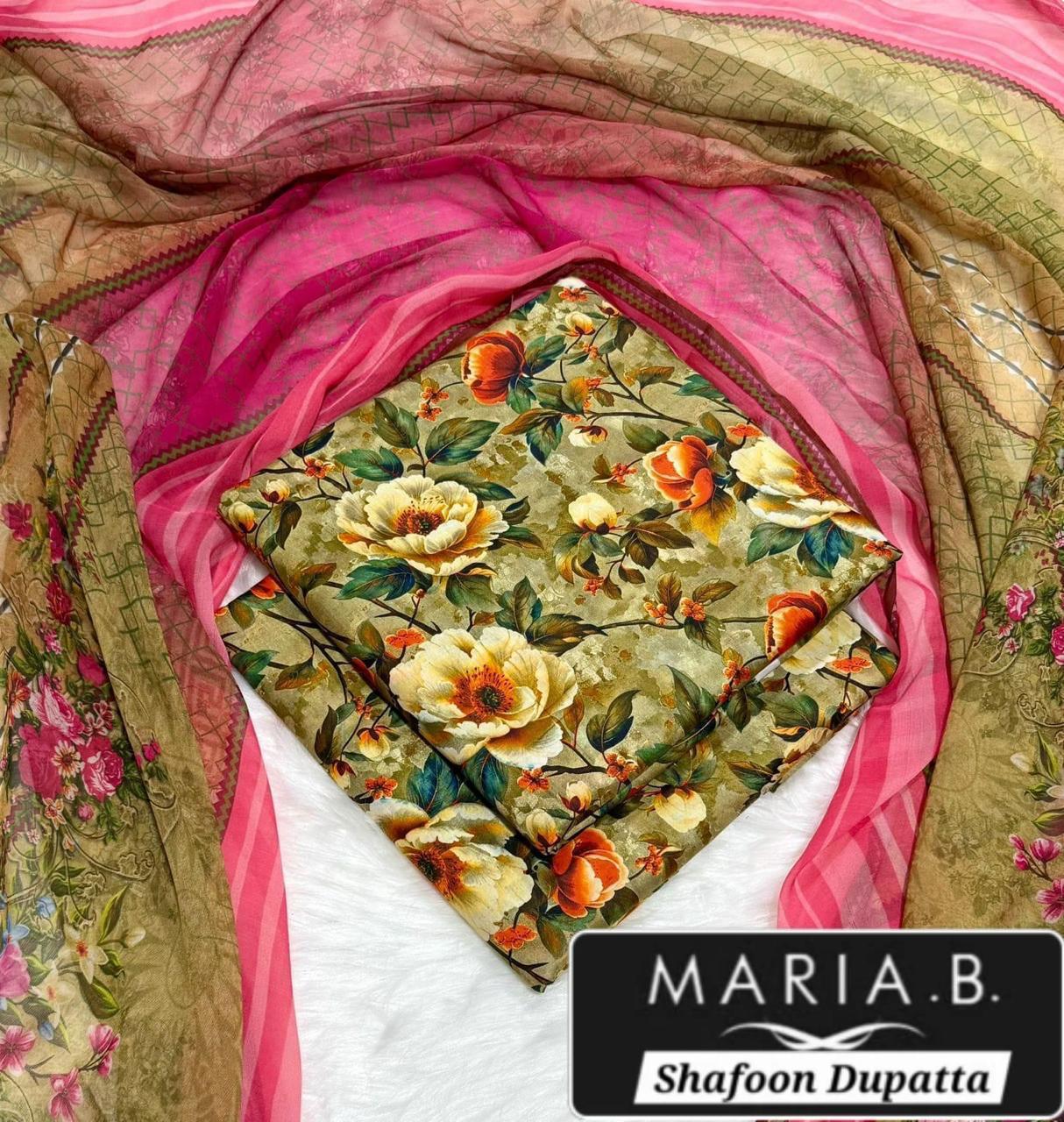 MARIA.B with Shafoon Duppata 3pc Lawn Collection