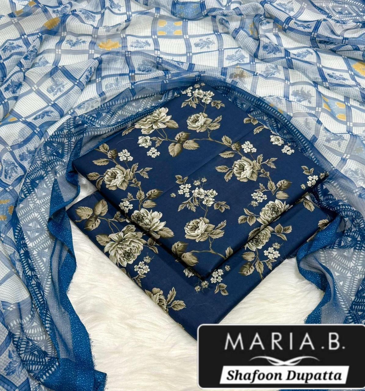 MARIA.B with Shafoon Duppata 3pc Lawn Collection