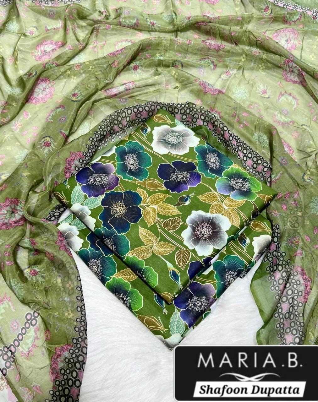 MARIA.B with Shafoon Duppata 3pc Lawn Collection