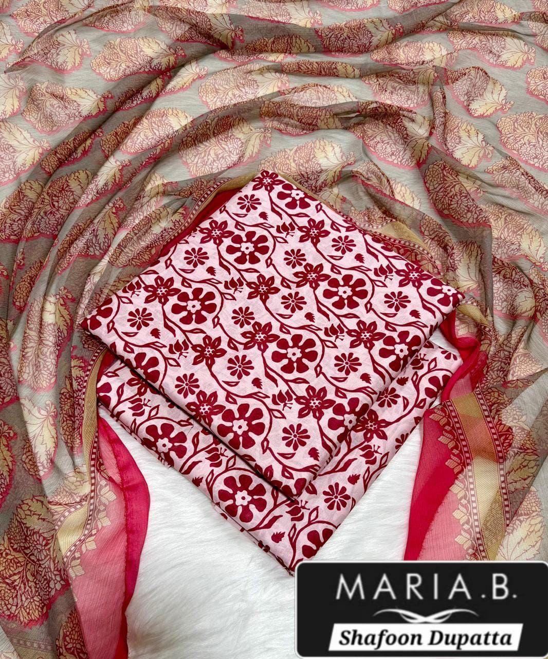 MARIA.B with Shafoon Duppata 3pc Lawn Collection